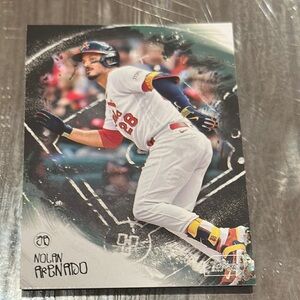 Baseball Trading Card with Player in White Uniform